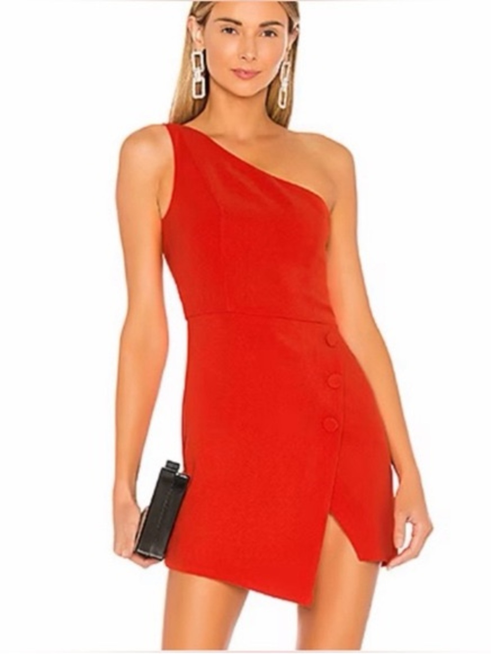 NBD One-Shoulder Red Mini Dress